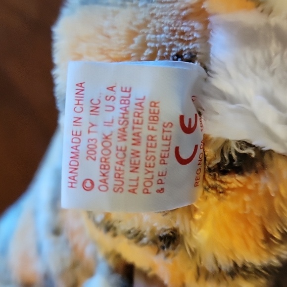 Vtg 2003 Ty Beanie Baby Rumba Tiger Cat - Picture 10 of 11